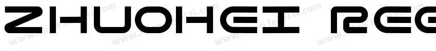 zhuohei Regular字体转换